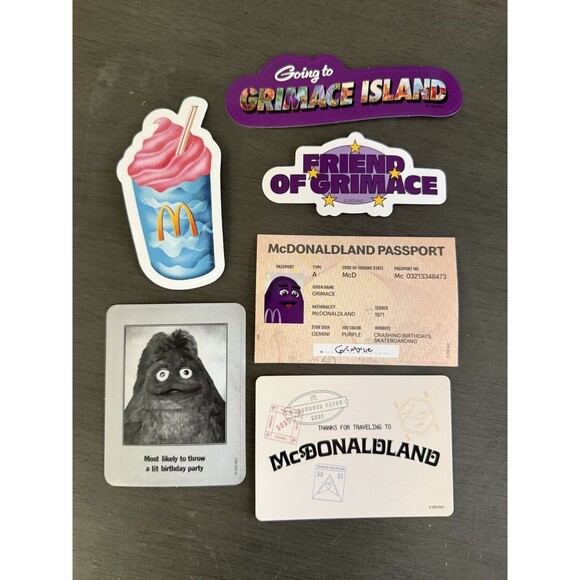 NEW 2025 McDonald's The McDonaldLand Adult Happy Meal Grimace - Picture 3 of 7